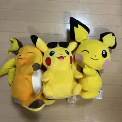 ほぺぴた ピチュー ライチュウ めちゃもふ ピカチュウ