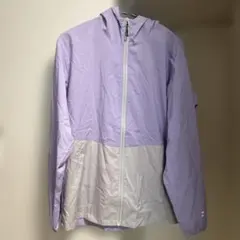 新品　Mizuno パープル グレー　フルジップウィンドブレーカー　XL タグ付