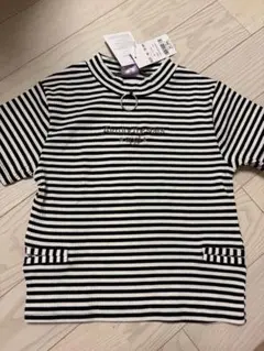 ANAP GIRL 半袖　リブTシャツ　ボーダー　女の子　トップス　新品未使用のサムネイル