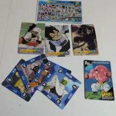 ドラゴンボール改☆コレクションシール3枚。スクラッチバトルキャラクターカード