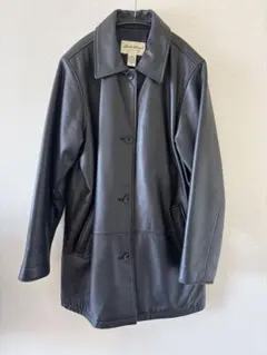 Eddie Bauer レザーカーコート　Lのサムネイル