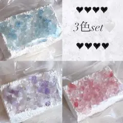 【新品、未使用】kikisquishy M 水晶3色セット　スクイーズ