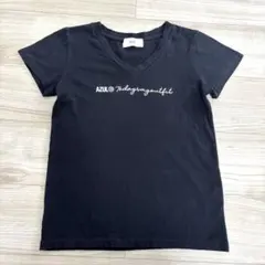 AZUL by moussy Tシャツ　黒　Sサイズ　コットン100%