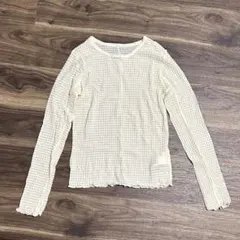 earth サムホール ブラウス アイボリー