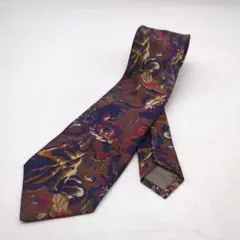 ハナエモリ　HANAE MORI　シルクネクタイ　総柄のサムネイル