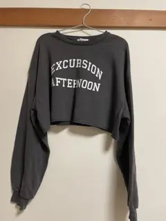 WEGO クロップドスウェット グレー