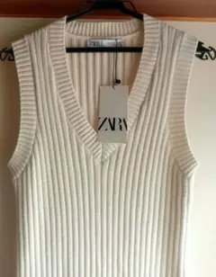 ❥ZARA ノースリーブ ロングニットワンピース❥