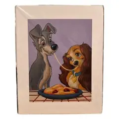 ✨激レア　ディズニー　わんわん物語　公式イラスト アートプリント　4枚セット