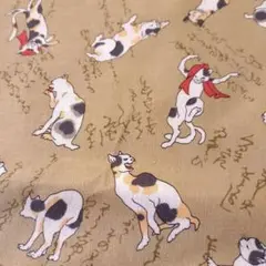 ▼夢色百景＊浮世絵＊歌川国芳＊猫＊ベージュ