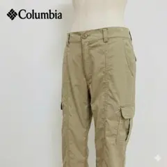 美品 Columbia カーゴパンツ L ベージュ ストレッチ 登山 ハイキング