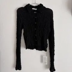 新品未使用PHENNY shrink lace frill cardiganのサムネイル