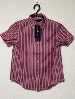新品Ralph Lauren 半袖ボタンダウンシャツ (120cm)