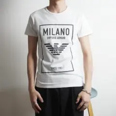 EMPORIO ARMANI グラフィックプリント ロゴTシャツ /BZ290