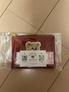 オールドテディ　ワッペンポーチ　L/OTE-233072 ワイン