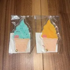 FUKUYA アイスクリームパーラーミニアクリルフレーム　チョコミント、マンゴー