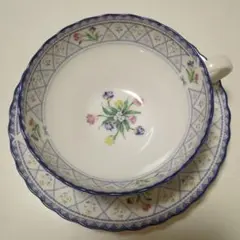 Noritake 花柄 ティーカップ・ソーサーセット1客