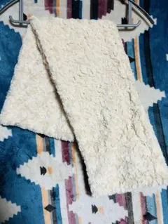 【美品】アイボリー ネックウォーマー