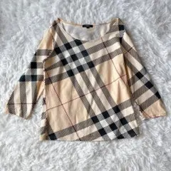 【BURBERRY LONDON】バーバリー ノバチェック カットソー　伸縮