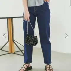 【ROPÉ PICNIC】ウエスト革命　ウエストシェイプデニムストレートパンツ