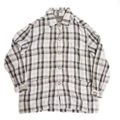 90s STRUCTURE リネン カバーオールジャケット チェック柄 XL 90s STRUCTURE リネン カバーオールジャケット チェック柄 XL - メルカリ