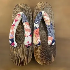 花柄鼻緒 草履 21.0cm