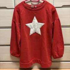 ギャップ　赤 星模様トレーナー　160センチ