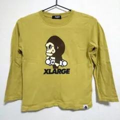 XLARGE KIDS ファニーゴリラ Tシャツ マスタード 130センチ
