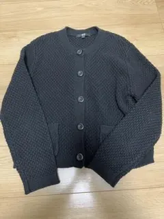 ユニクロ◇UNIQLO◇黒ニットカーディガン◇ブラック