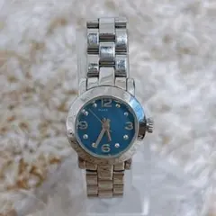 MARC BY MARC JACOBS 腕時計 クォーツ シルバー ブルー