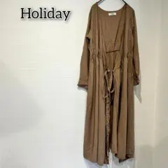 ホリデー ロングワンピース トップス シンプル 無地 ドレープ キレイめ