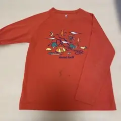 mont-bell キッズ 長袖カットソー オレンジ