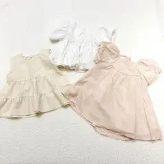 ベビー キッズ 女の子 夏服 ワンピース チュニック 3点セット