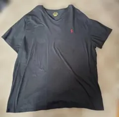 Polo Ralph Lauren ブラック Vネック Tシャツ XXL