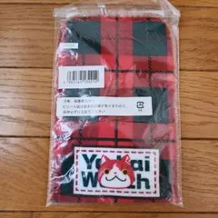妖怪ウォッチ タオルポーチ チェック柄