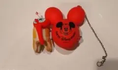 ミッキーマウス ストラップ 赤