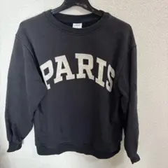 ZARA ブラック PARIS プリント スウェット 11-12歳