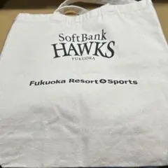SoftBank Hawks トートバッグ ホワイト