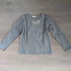 センスオブワンダー リバティファブリック蝶タイアップリケ長袖Tシャツ 120cm