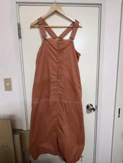 オレンジ サロペット フロントボタン 出品3月26日までです！