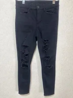 アメリカンイーグル US8 ジェギング スキニー パンツ ブラック ハイライズ