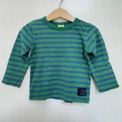 Moujonjon ボーダー 長袖カットソー ロンT 90サイズ
