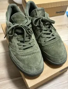 reebok　club c 85 TG 9インチ　オリーブ 27ｃｍ　美品　レア