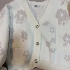 earth music & ecology 花柄カーディガン