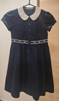 CHOPIN 140 ワンピース 半袖 ネイビー