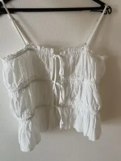 coca フリル シャーリング ビスチェ