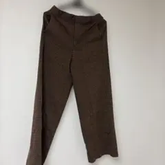GU チェック柄 スラックス パンツ
