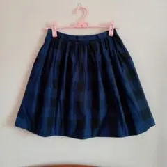 SHIPS チェック柄フレアスカート 36