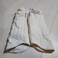 アディダス レッグウォーマー ゴルフ ホワイト　adidas　ファー付きフリース