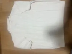 リブポロカーディガン　オフホワイト