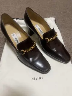 CELINE セリーヌ ローファー パンプス ダークブラウンのサムネイル